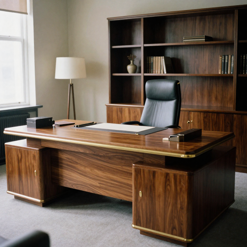 wooden office furniture.
